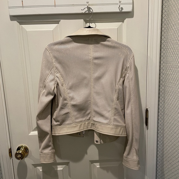 Anthropologie BLANKNYC Imelda Faux Leather Moto Jacket - Cream - Small - Picture 8 of 8